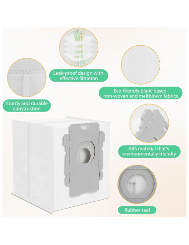 Paquete de 12 bolsas de vacío MATFORCA para iRobot Roomba