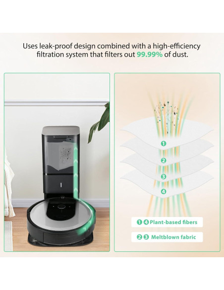 Paquete de 12 bolsas de vacío MATFORCA para iRobot Roomba