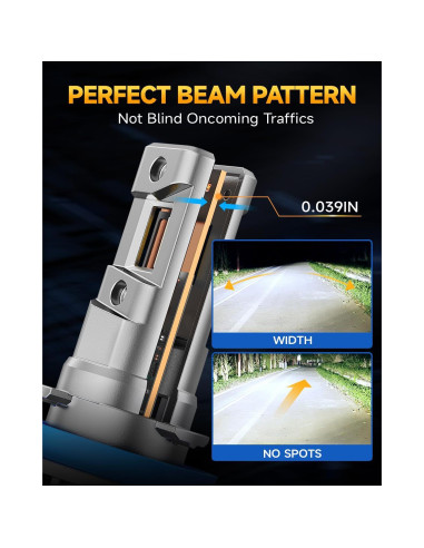 Bombillas H11 Ursprung Q12, 700% Brillo, 60000Hrs Vida Útil
