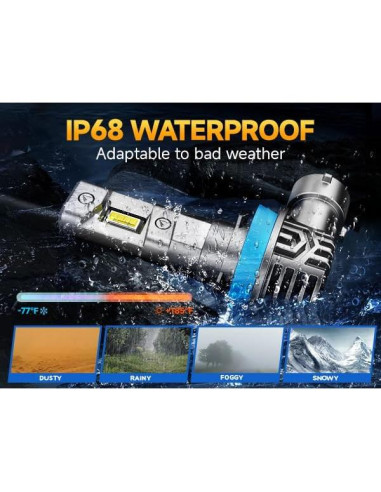 Bombillas H11 Ursprung Q12, 700% Brillo, 60000Hrs Vida Útil