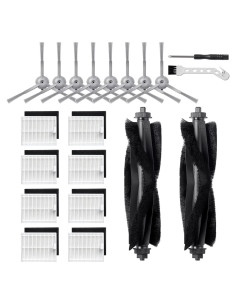 Accesorios de Repuesto eufy L60 L50 - 8 Cepillos, 2 Rodantes, 8 Filtros