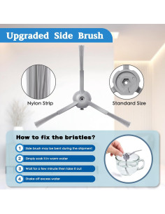 Accesorios de Repuesto eufy L60 L50 - 8 Cepillos, 2 Rodantes, 8 Filtros 2