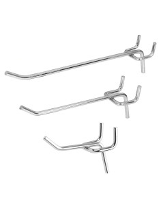 Ganchos de Metal AConnet para Tablero Perforado 60 Pcs