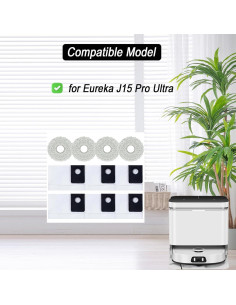 Accesorios para Aspiradora Robot Frexusuent J15 Pro - 6 Bolsas y 4 Almohadillas 2