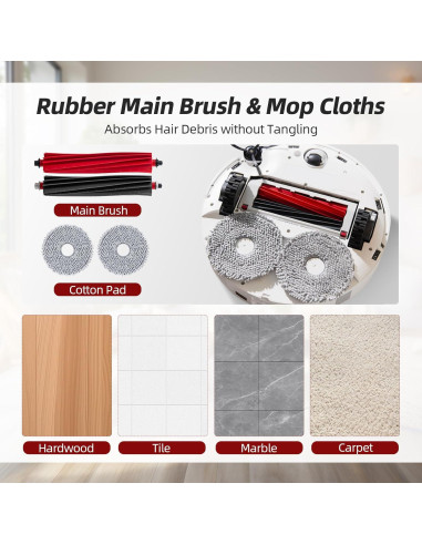 Kit de Accesorios 24 Piezas Walntec para Roborock Qrevo