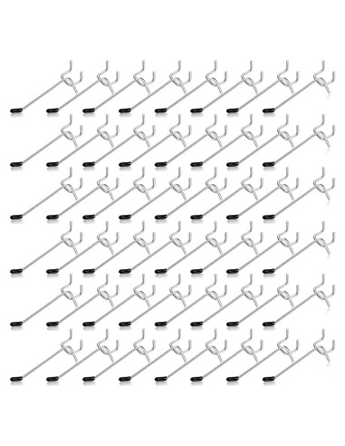 Ganchos para Tablero de Clavos Moxweyeni 100 Pcs 10.16 cm