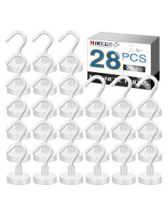 Ganchos Magnéticos MIKEDE de Neodimio 28 Paquete 11.34 kg