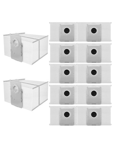 Paquete de 12 bolsas de polvo Rinakou para ECOVACS DEEBOT