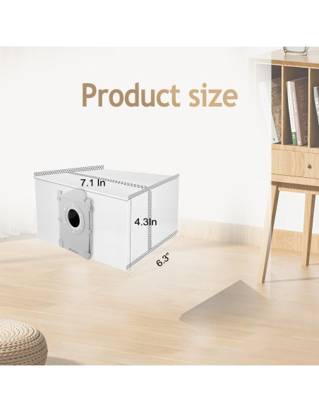 Paquete de 12 bolsas de polvo Rinakou para ECOVACS DEEBOT