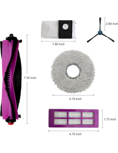 Kit de Repuestos 6 en 1 CleanCrafter para Aspiradora Eureka J15 Pro