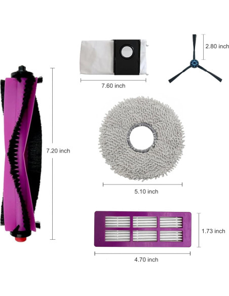 Kit de Repuestos 6 en 1 CleanCrafter para Aspiradora Eureka J15 Pro