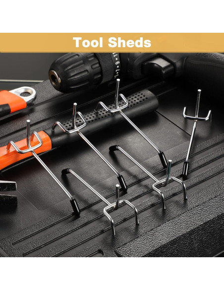 Ganchos para Tablero de Clavos Moxweyeni 100 Pcs 10.16 cm