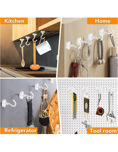 Ganchos Magnéticos MIKEDE de Neodimio 28 Paquete 11.34 kg