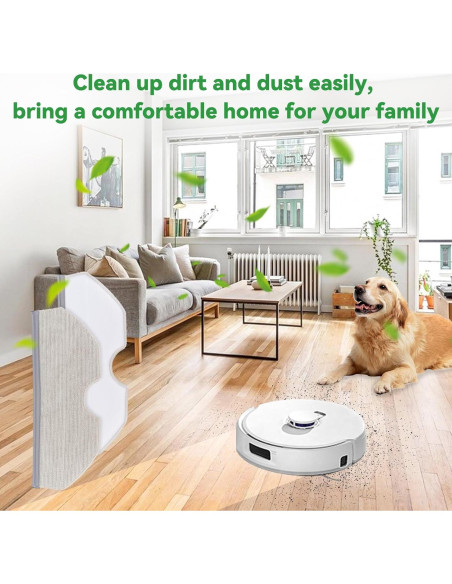 Paños de Mopa Reutilizables Sgizoku para Aspiradora Narwal Freo X Plus - 6 Piezas