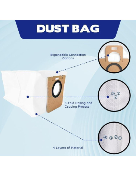 11 Accesorios para Aspiradora Robótica ZHICHENG L10S Ultra