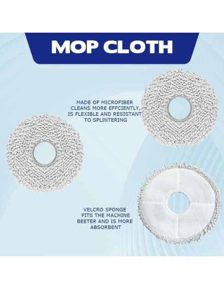 11 Accesorios para Aspiradora Robótica ZHICHENG L10S Ultra