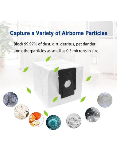 Bolsas de Polvo de Reemplazo Jpbaisqic para Aspiradora Verefa L11 Pro - 9 Piezas