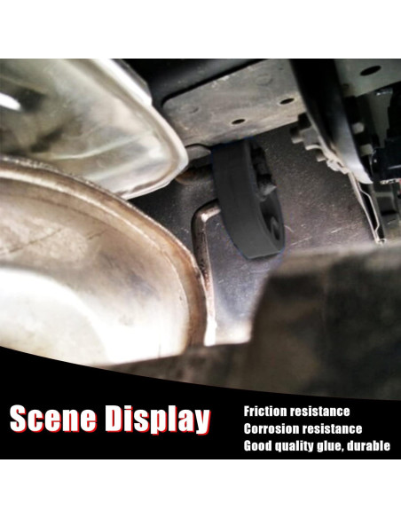 Soporte de Aislante de Goma Vrasly para Escape - Negro