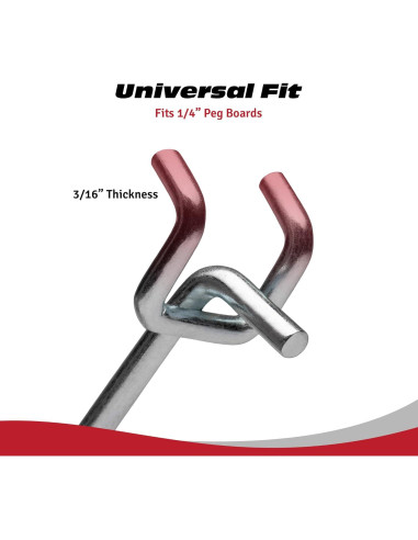 Ganchos de Estante de Metal Presa 4" (10.16 cm) - Paquete de 25