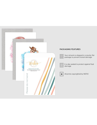 Set de 6 Impresiones en Acuarela Toy Story 20x25 cm