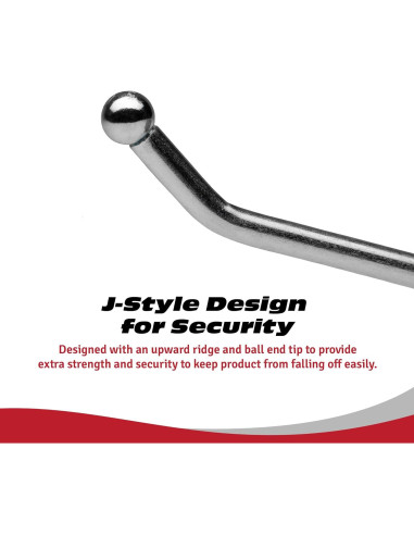 Ganchos de Estante de Metal Presa 4" (10.16 cm) - Paquete de 25