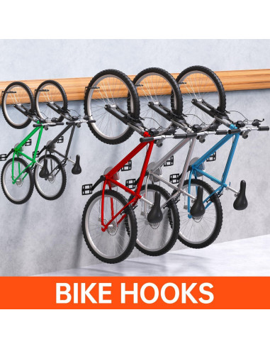 Ganchos para Bicicleta GURADESIGN 8 Piezas Alta Resistencia 15.24 cm