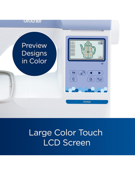 Máquina de Bordar Brother PE900 con WLAN, 5" x 7"