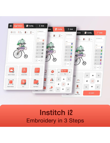 Máquina de Bordar Poolin EOC05 Computarizada 4x23.5cm LCD