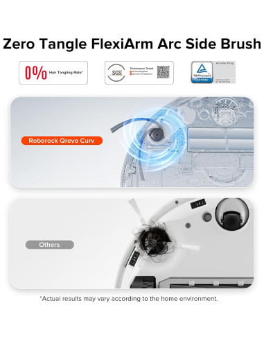 Robot Aspiradora y Mopa Roborock Saros Z70 con Cepillos Reemplazo