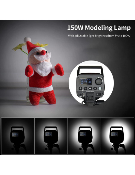 Kit de Iluminación Godox MS300 600W con Softbox y Paraguas