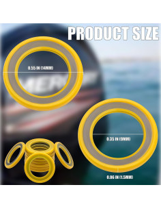 Juntas de Drenaje MEAJOO 26-830749 - 6 Pcs para Mercury Marine 2
