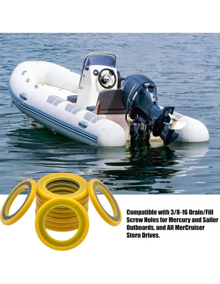Juntas de Drenaje MEAJOO 26-830749 - 6 Pcs para Mercury Marine