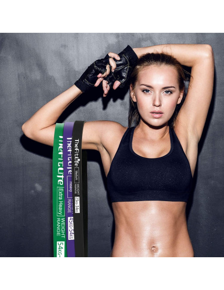 Bandas de Asistencia para Dominadas TheFitLife - Resistencia 4 Niveles