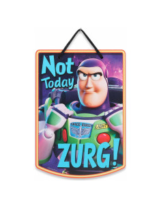 Señal de Metal Buzz Lightyear No Hoy Zurg - Decoración Pixar