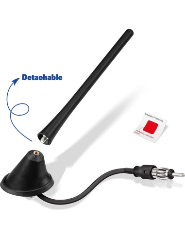 Antena de Radio AM FM Eightwood con Conector DIN 17.3cm