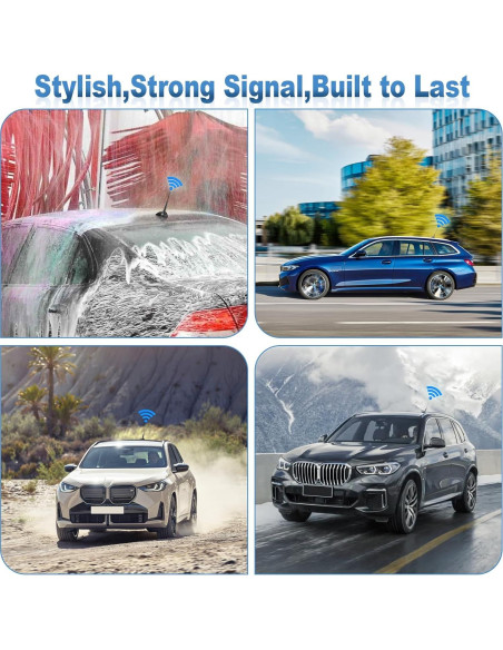 Antena de Techo Eightwood 27.5cm para Vehículo AM/FM