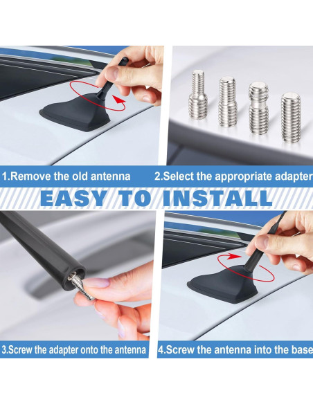 Antena de Techo Eightwood 27.5cm para Vehículo AM/FM