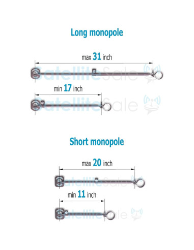 Soporte Universal SatelliteSale 2 Brazos Ajustables 48.3 cm y 83.8 cm