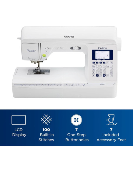Máquina de Coser Brother PS500 con 100 Puntadas y Pantalla LCD
