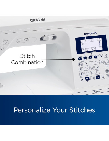 Máquina de Coser Brother PS500 con 100 Puntadas y Pantalla LCD