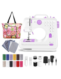 Máquina de Coser Eléctrica Dechow 505A para Principiantes, 12 Puntadas