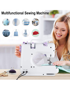 Máquina de Coser Eléctrica Dechow 505A para Principiantes, 12 Puntadas 2