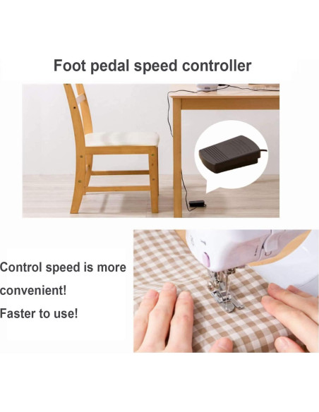 Máquina de Coser Eléctrica Dechow 505A para Principiantes, 12 Puntadas