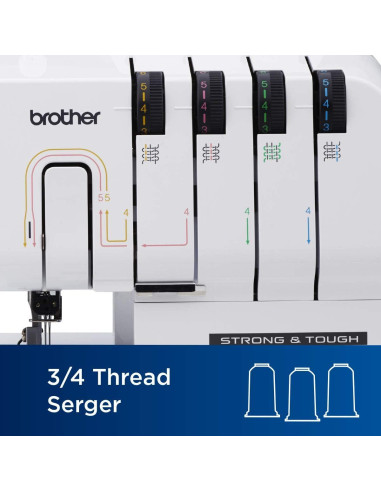 Máquina Overlock Brother ST4031HD, 1,300 Puntadas/min, Metal