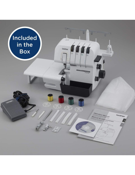 Máquina Overlock Brother ST4031HD, 1,300 Puntadas/min, Metal