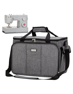 Funda para Máquina de Coser HOMEST Gris con Bolsillos 40.6x20.3x30.5cm