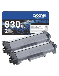 Cartuchos de Tóner Negro Brother TN830XL 2PK Alto Rendimiento