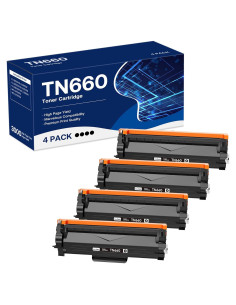 Cartucho de Tóner Negro WEAREC TN-660 Alto Rendimiento 4 Pzs