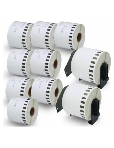 BETCKEY Etiquetas Continuas 62mm x 30.48m para Brother DK-2205