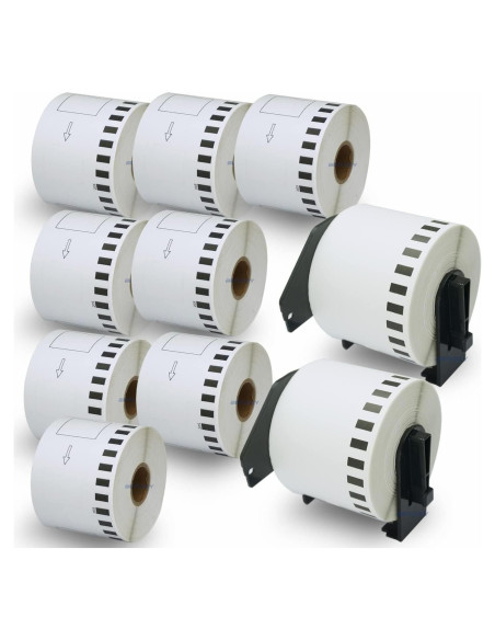 BETCKEY Etiquetas Continuas 62mm x 30.48m para Brother DK-2205